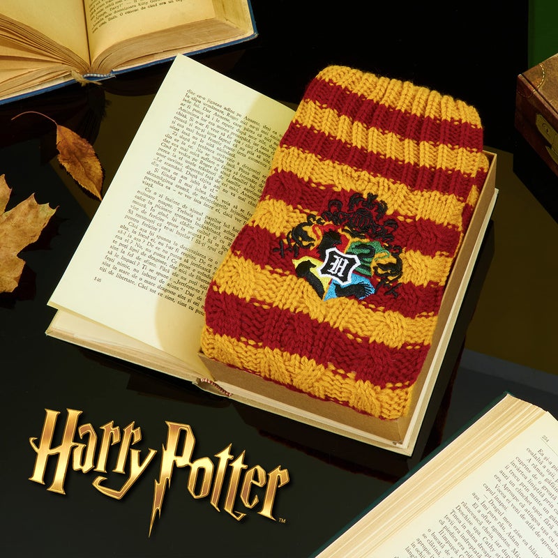Harry Potter Womens Slipper Socks, Fleece Lined Non Slip Socks - Gifts for Her (Orange) - Image 2